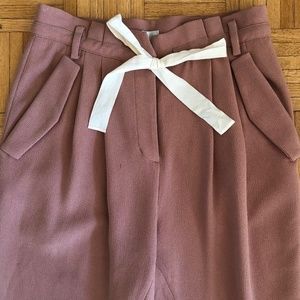 Aritzia Wilfred Mauve Crepe Pants
